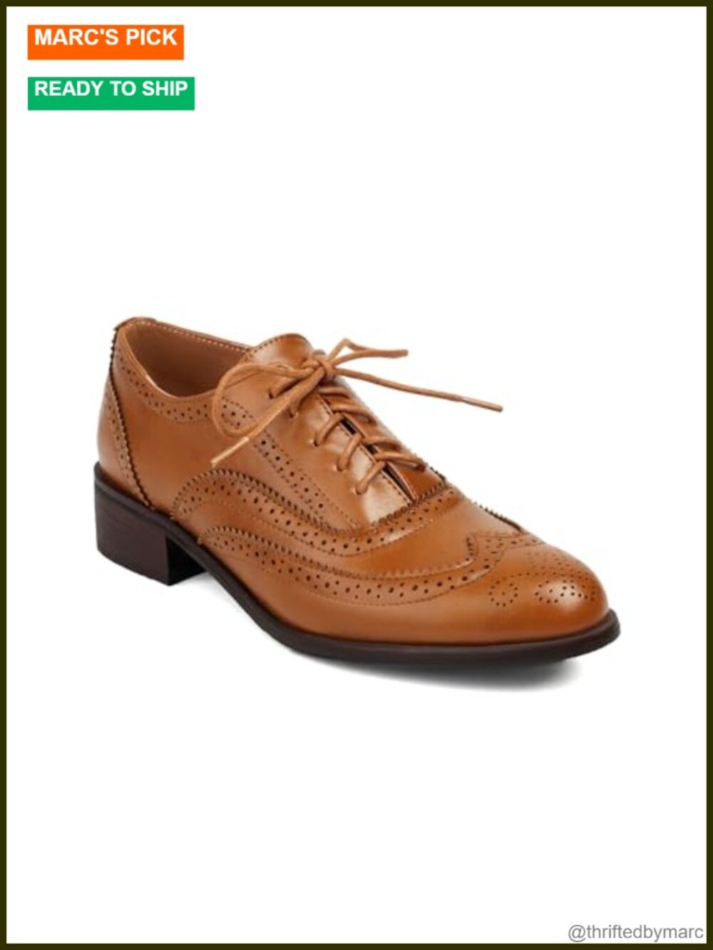 Faux Leather Lace-up Wingtips Oxford Shoes Cutout Brogues Saddle Shoes